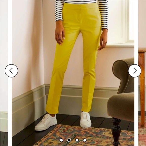 Boden Richmond pants in chartreuse size 2 petite - Picture 1 of 8